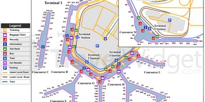 Карта Чыкага O Харэ